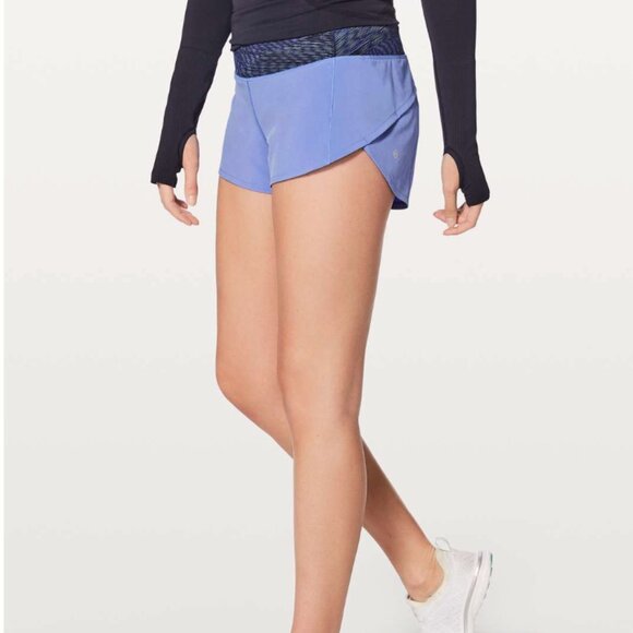 Women Size 12 Lululemon Speed Up 2.5 Active Lined Athletic Running Shorts - Picture 2 of 6